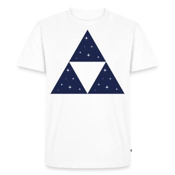 Ciel étoilé Ciel nocturne Étoiles du ciel - T-shirt Premium bio Homme - blanc - Devant - Nico (187cm)