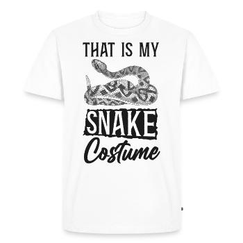 Snake Serpent That Is My Snake - Men's Premium Organic T-Shirt - white - Front - Nico (187cm)