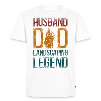 Landscaper Landscaping Landscape - Men's Premium Organic T-Shirt - white - Front - Nico (187cm)