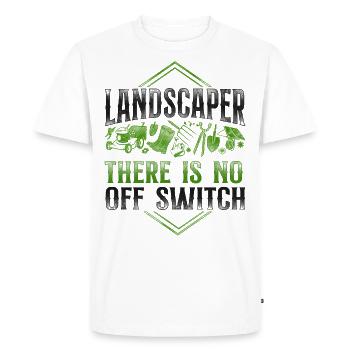 Landscaper Landscaping Landscape - Men's Premium Organic T-Shirt - white - Front - Nico (187cm)