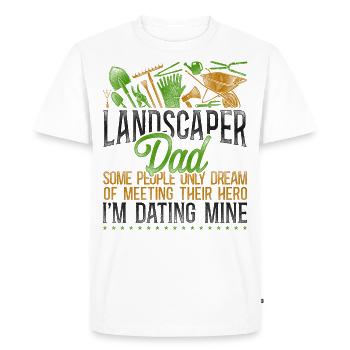 Landscaper Landscaping Landscape - Men's Premium Organic T-Shirt - white - Front - Nico (187cm)