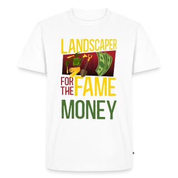 Landscaper Landscaping Landscape - Men's Premium Organic T-Shirt - white - Front - Nico (187cm)