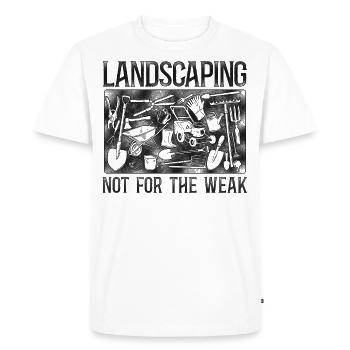 Landscaper Landscaping Landscape - Men's Premium Organic T-Shirt - white - Front - Nico (187cm)