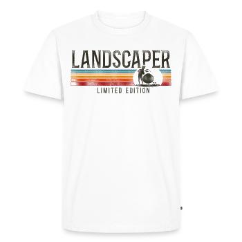 Landscaper Landscaping Landscape - Men's Premium Organic T-Shirt - white - Front - Nico (187cm)