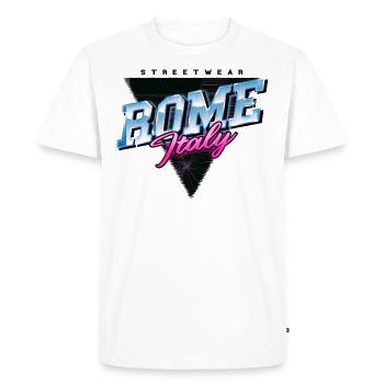 Rome Rome Italie Ville Skyline Vintage Rétro - T-shirt Premium bio Homme - blanc - Devant - Nico (187cm)