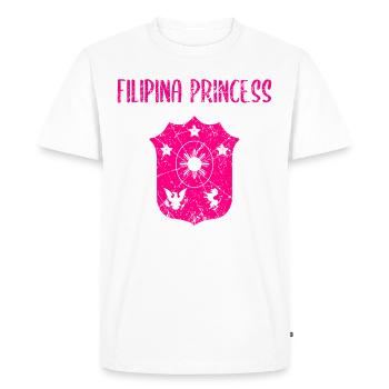 Philippines Filipina Pride Flag Heart I Gift - Men's Premium Organic T-Shirt - white - Front - Nico (187cm)