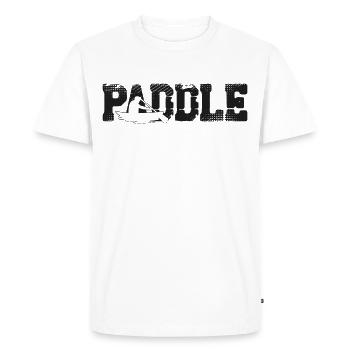 Canoe Canoeing Vintage Paddle - Men's Premium Organic T-Shirt - white - Front - Nico (187cm)
