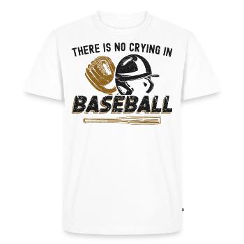Baseball Fan Vintage There Is No - Men's Premium Organic T-Shirt - white - Front - Nico (187cm)