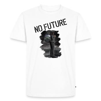 No Future - T-shirt Premium bio Homme - blanc - Devant - Nico (187cm)