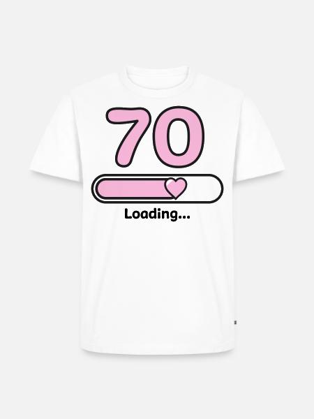 70 ans - T-shirt Premium bio Homme - blanc