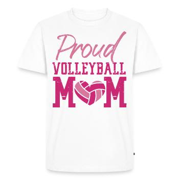 Joueuse de volleyball Équipe Maman Mère - T-shirt Premium bio Homme - blanc - Devant - Nico (187cm)