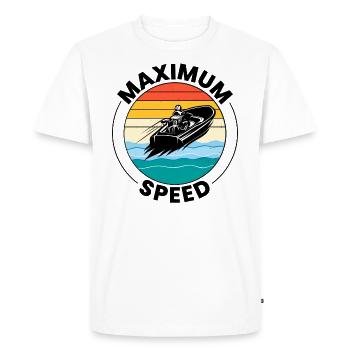 Hydroplane Boat Racing Powerboat Speedboat Race - Men's Premium Organic T-Shirt - white - Front - Nico (187cm)