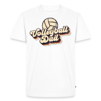 Joueur de volleyball Équipe Papa Père - T-shirt Premium bio Homme - blanc - Devant - Nico (187cm)
