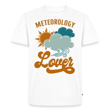 Meteorologist Weather Forecast - Men's Premium Organic T-Shirt - white - Front - Nico (187cm)