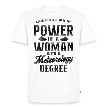 Météorologue Prévisions météorologiques - T-shirt Premium bio Homme - blanc - Devant - Nico (187cm)