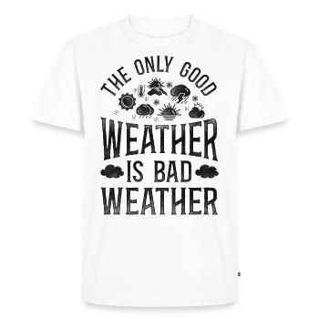 Meteorologist Weather Forecast - Men's Premium Organic T-Shirt - white - Front - Nico (187cm)