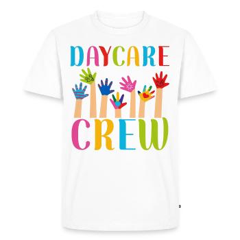 Fournisseur de services de garde d’enfants Enseignant - T-shirt Premium bio Homme - blanc - Devant - Nico (187cm)