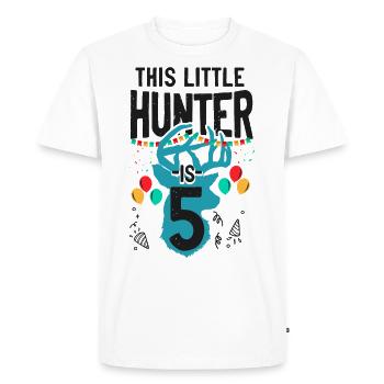 Buck Deer Chasse Hunter Kid - T-shirt Premium bio Homme - blanc - Devant - Nico (187cm)
