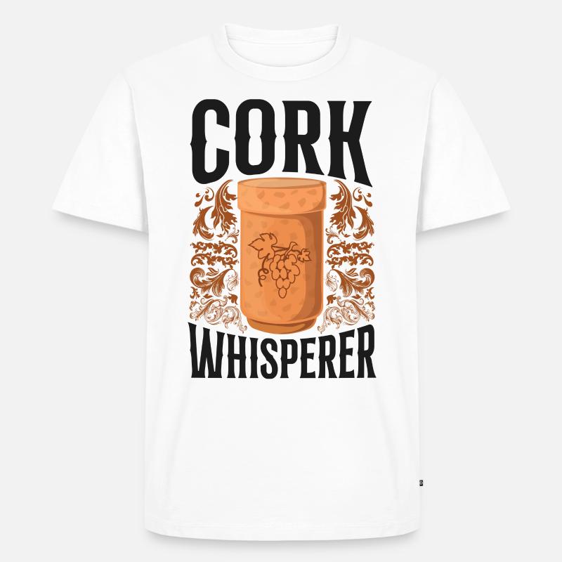 Sommelier Wine Drinking Tasting - Männer Premium Bio T-Shirt - Weiß