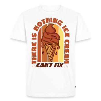 Ice Cream Cone Retro There Is - Men's Premium Organic T-Shirt - white - Front - Nico (187cm)