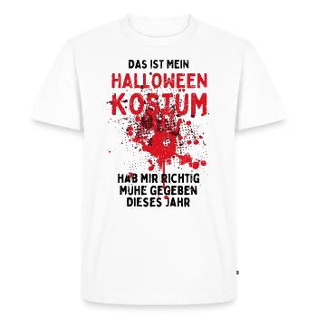 Das ist mein Halloween Kostüm - Lustiger Spruch - Männer Premium Bio T-Shirt - Weiß - Vorne - Nico (187cm)