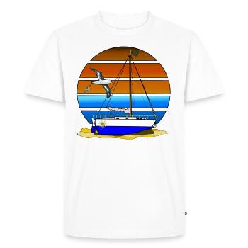 Têtu - T-shirt Premium bio Homme - blanc - Devant - Nico (187cm)