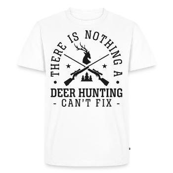 Chasseur de cerfs de cerfs de Chevreuil il y a - T-shirt Premium bio Homme - blanc - Devant - Nico (187cm)