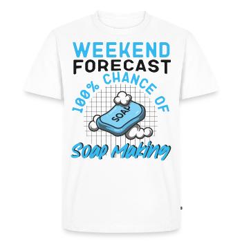 Soap Making Crafting Weekend - Men's Premium Organic T-Shirt - white - Front - Nico (187cm)