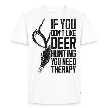 Chasseur de cerfs buck si vous - T-shirt Premium bio Homme - blanc - Devant - Nico (187cm)