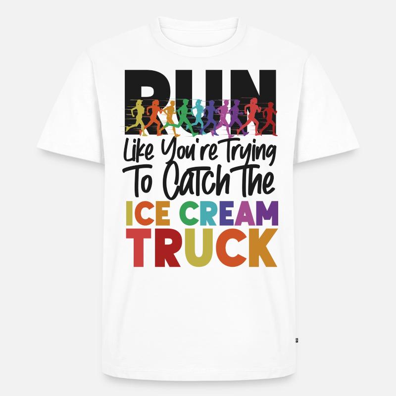Running Runner Half Marathon - Männer Premium Bio T-Shirt - Weiß