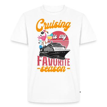 Cruise Ship Vacation Girl Cruising - Men's Premium Organic T-Shirt - white - Front - Nico (187cm)
