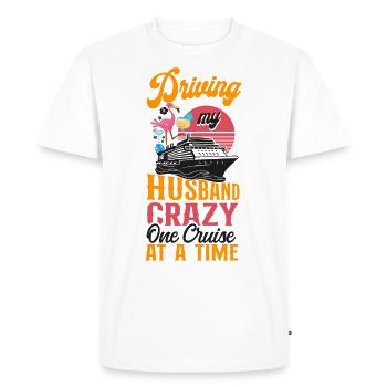 Croisière Vacances Mari Femme - T-shirt Premium bio Homme - blanc - Devant - Nico (187cm)