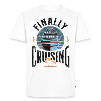 Cruise Ship Vacation Finally - Men's Premium Organic T-Shirt - white - Front - Nico (187cm)
