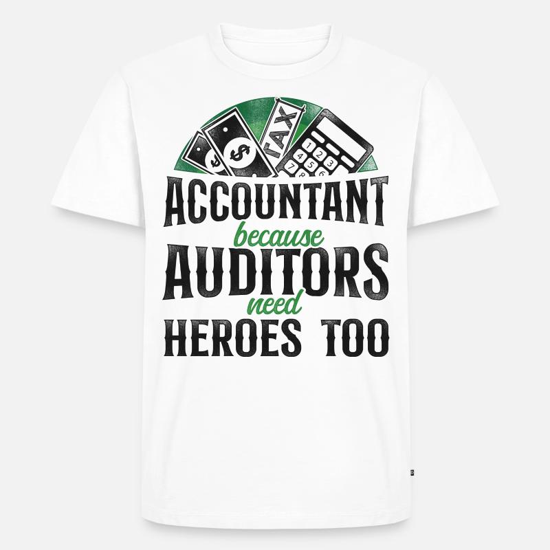 Comptable Comptable Comptable Comptabilité - T-shirt Premium bio Homme - blanc