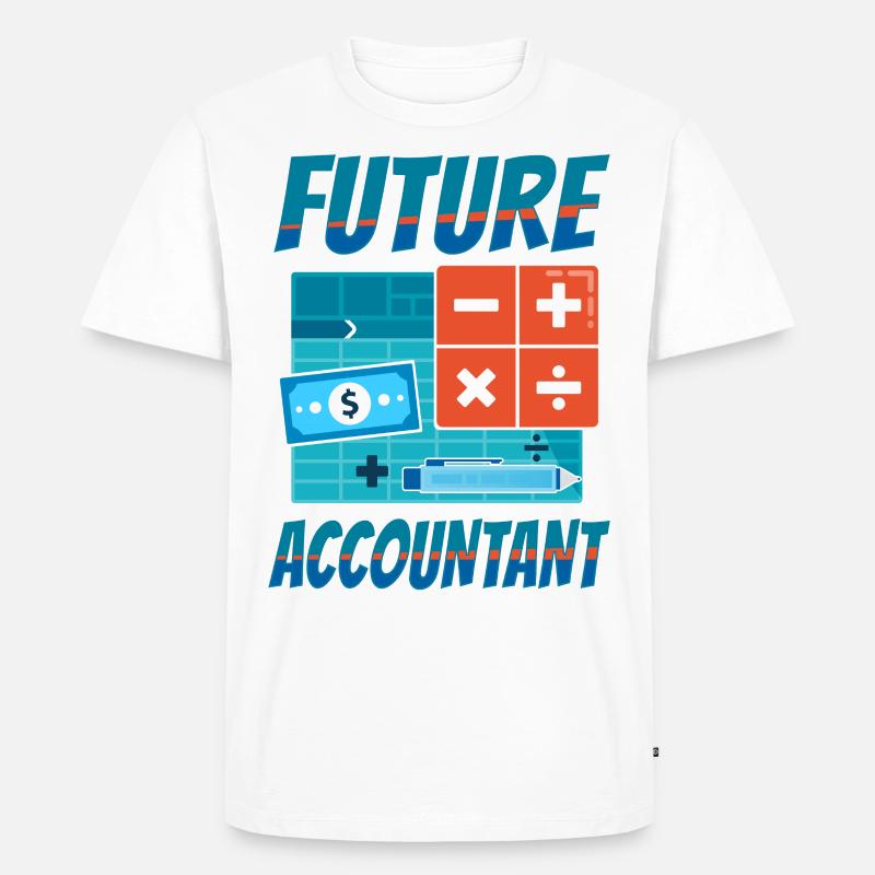 Comptable Comptable Comptable Comptabilité - T-shirt Premium bio Homme - blanc