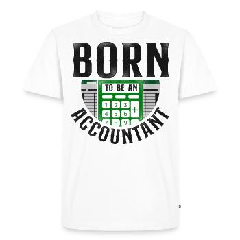Comptable Comptable Comptable Comptabilité - T-shirt Premium bio Homme - blanc - Devant - Nico (187cm)