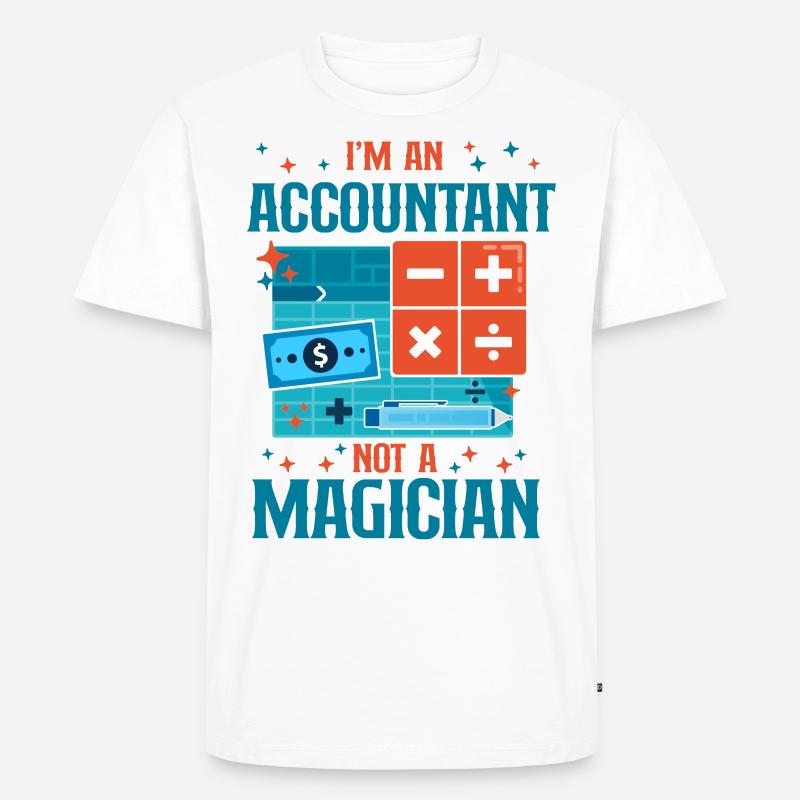 Comptable Comptable Comptable Comptabilité - T-shirt Premium bio Homme - blanc