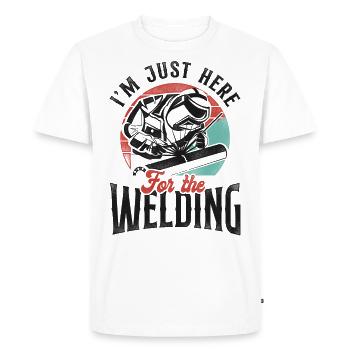 Welder Welding Vintage Retro I'm - Men's Premium Organic T-Shirt - white - Front - Nico (187cm)