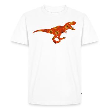 Dinosaur T-Rex Tyrannosaurus Rex Halloween - Men's Premium Organic T-Shirt - white - Front - Nico (187cm)