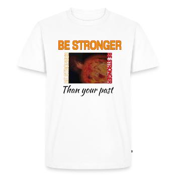 Étoile centrale de la tempête solaire - T-shirt Premium bio Homme - blanc - Devant - Nico (187cm)