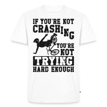 Enduro MTB Mountain Bike Riding - Men's Premium Organic T-Shirt - white - Front - Nico (187cm)