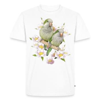Perruche d’Argentine - T-shirt Premium bio Homme - blanc - Devant - Nico (187cm)
