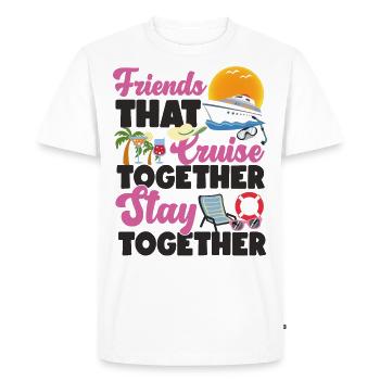 Cruise Ship Vacation Friends - Men's Premium Organic T-Shirt - white - Front - Nico (187cm)