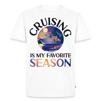 Cruise Ship Vacation Girl Cruising - Men's Premium Organic T-Shirt - white - Front - Nico (187cm)