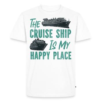 Croisière Vacances Vintage Le - T-shirt Premium bio Homme - blanc - Devant - Nico (187cm)