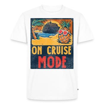 Cruise Ship Vacation Vintage On - Men's Premium Organic T-Shirt - white - Front - Nico (187cm)
