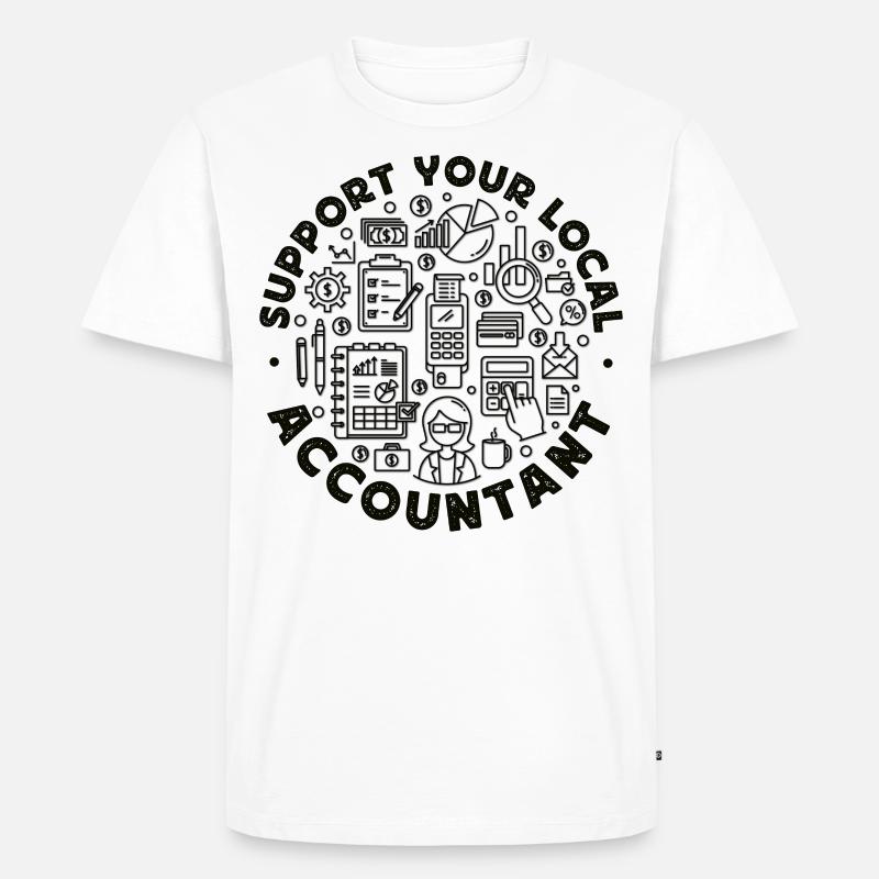 Comptable Comptable Comptable - T-shirt Premium bio Homme - blanc