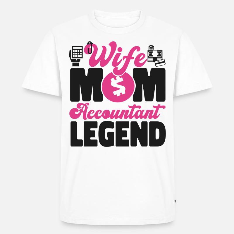 Comptable Comptable Comptable - T-shirt Premium bio Homme - blanc