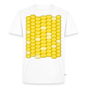 Corn Corn Cob Costume - Men's Premium Organic T-Shirt - white - Front - Nico (187cm)
