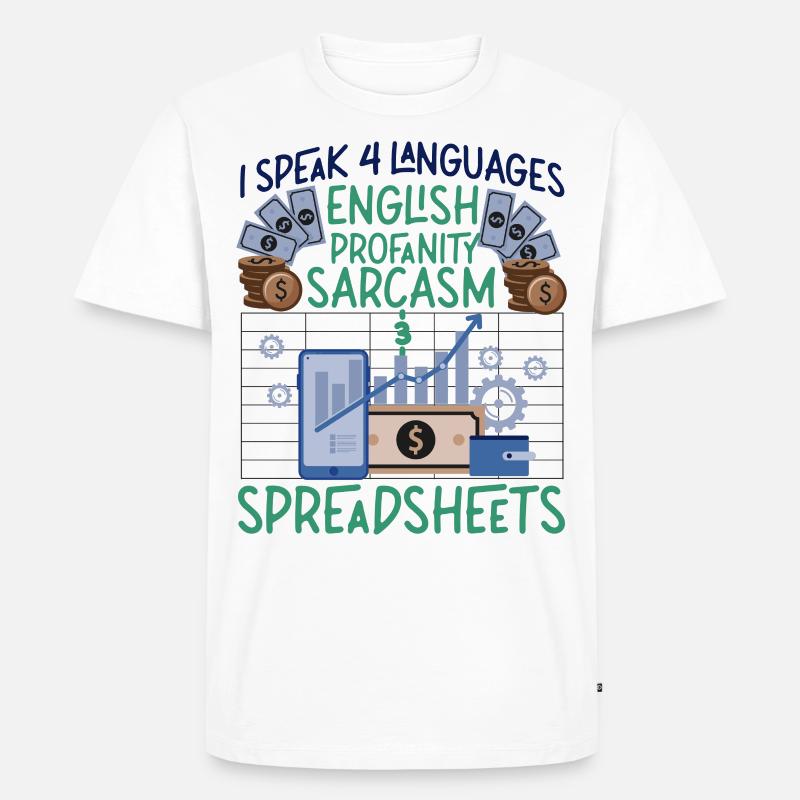 Comptable Comptable Comptable - T-shirt Premium bio Homme - blanc